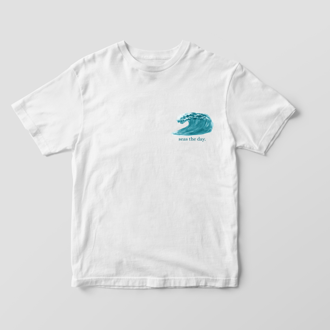 Seas the Day – Minimalist Ocean-Inspired T-Shirt