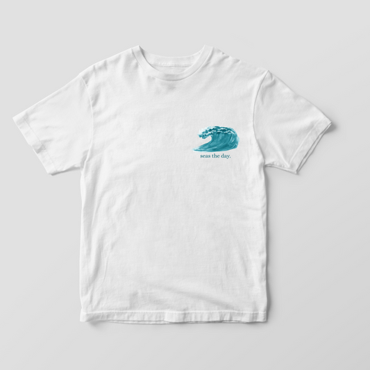 Seas the Day – Minimalist Ocean-Inspired T-Shirt